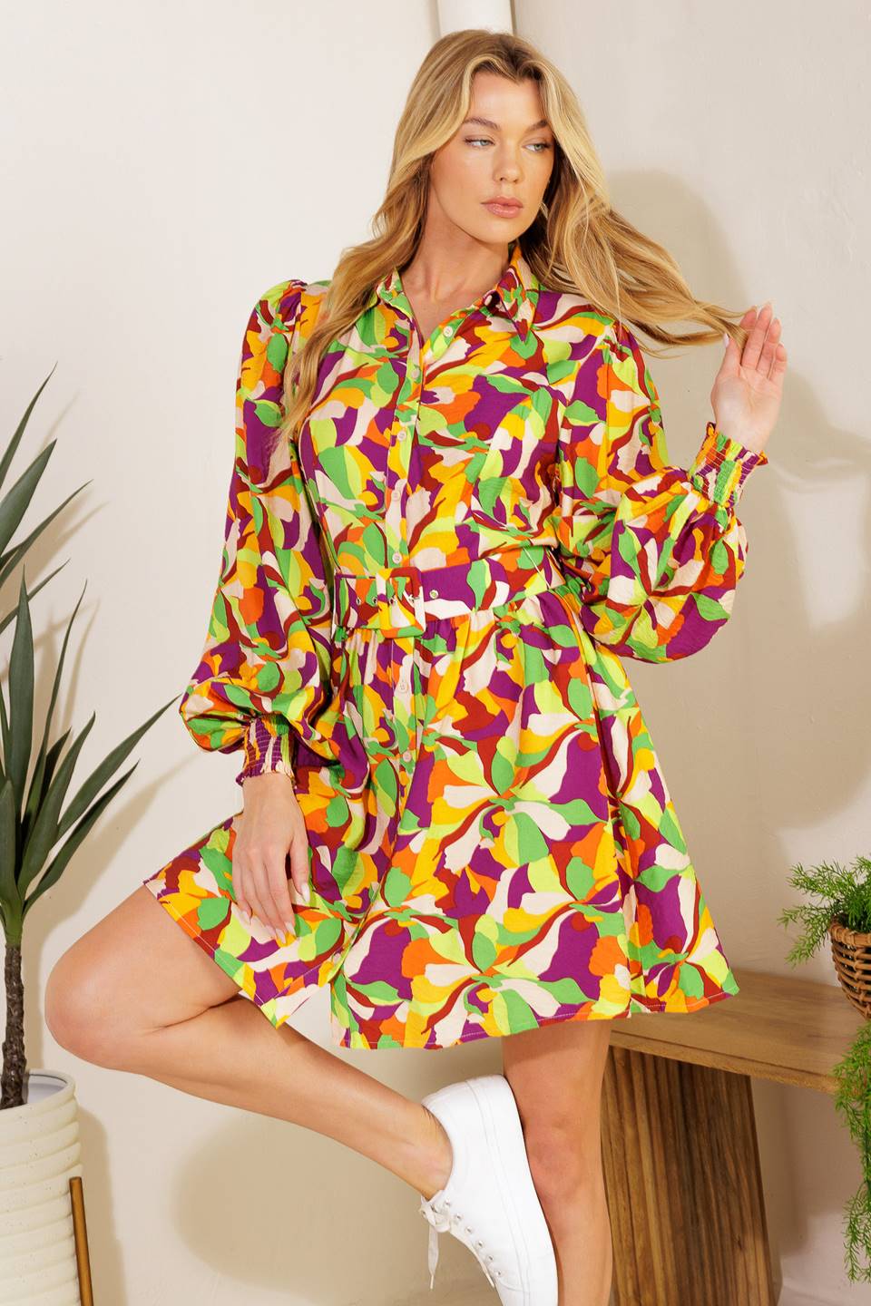 WORLD IS YOUR OYSTER WOVEN MINI DRESS - By Baano