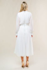 FOREVER WAITING WOVEN MIDI DRESS - By Baano
