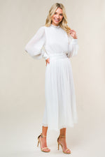 FOREVER WAITING WOVEN MIDI DRESS - By Baano