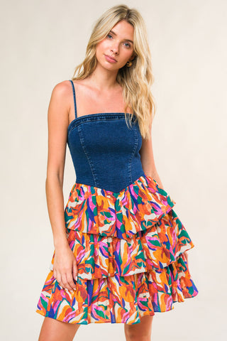 LACED IN LOVE WOVEN MINI DRESS - By Baano