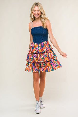 LACED IN LOVE WOVEN MINI DRESS - By Baano