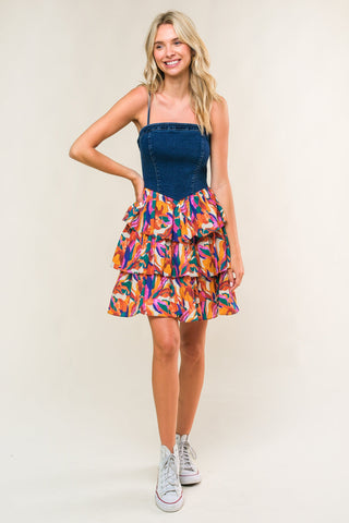 LACED IN LOVE WOVEN MINI DRESS - By Baano