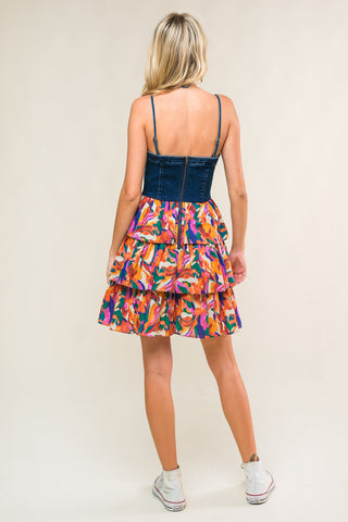 LACED IN LOVE WOVEN MINI DRESS - By Baano