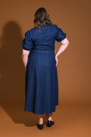 GET THE LOOK DENIM MIDI DRESS - By Baano