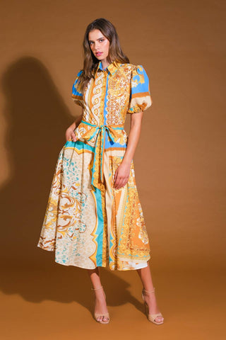 UNBELIEVABLY LOVELY WOVEN MIDI DRESS - By Baano