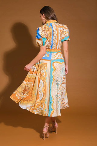 UNBELIEVABLY LOVELY WOVEN MIDI DRESS - By Baano