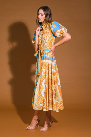 UNBELIEVABLY LOVELY WOVEN MIDI DRESS - By Baano