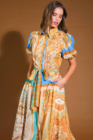 UNBELIEVABLY LOVELY WOVEN MIDI DRESS - By Baano