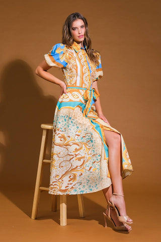 UNBELIEVABLY LOVELY WOVEN MIDI DRESS - By Baano