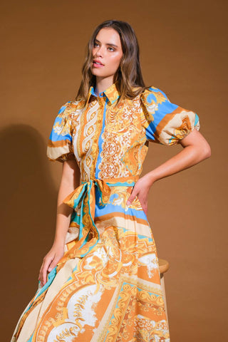 UNBELIEVABLY LOVELY WOVEN MIDI DRESS - By Baano