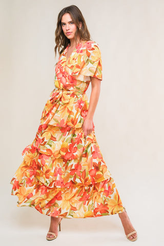 CONSISTENTLY CONFIDENT WOVEN MIDI DRESS - By Baano