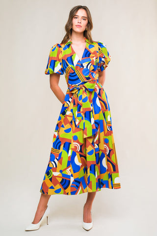 SATURDAY FEELINGS WOVEN MIDI DRESS - By Baano