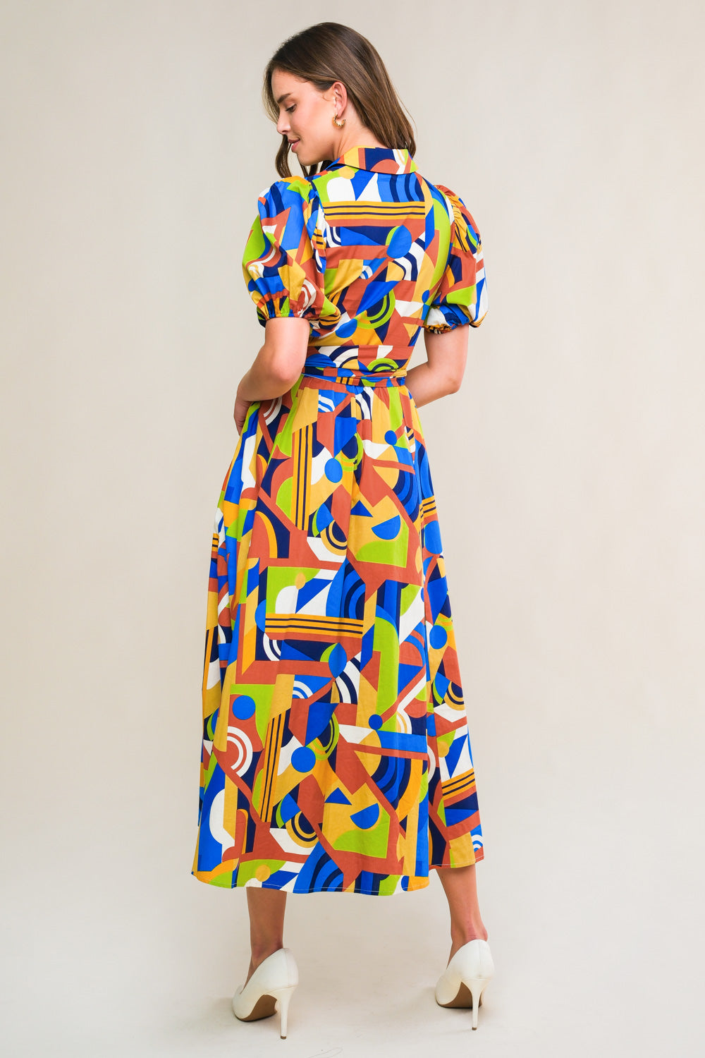 SATURDAY FEELINGS WOVEN MIDI DRESS - By Baano