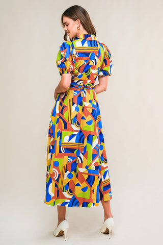 SATURDAY FEELINGS WOVEN MIDI DRESS - By Baano