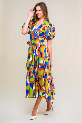 SATURDAY FEELINGS WOVEN MIDI DRESS - By Baano