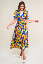 SATURDAY FEELINGS WOVEN MIDI DRESS - By Baano