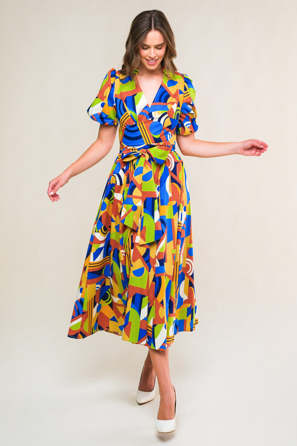 SATURDAY FEELINGS WOVEN MIDI DRESS - By Baano