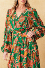 SUNNYSIDE FLORALS WOVEN MIDI DRESS - By Baano