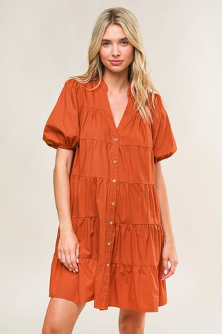 MISS AMERICAN PIE WOVEN MINI DRESS - By Baano