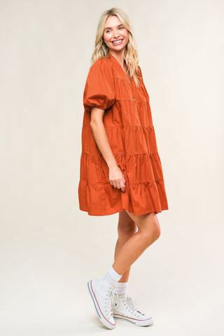 MISS AMERICAN PIE WOVEN MINI DRESS - By Baano