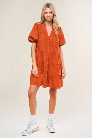 MISS AMERICAN PIE WOVEN MINI DRESS - By Baano