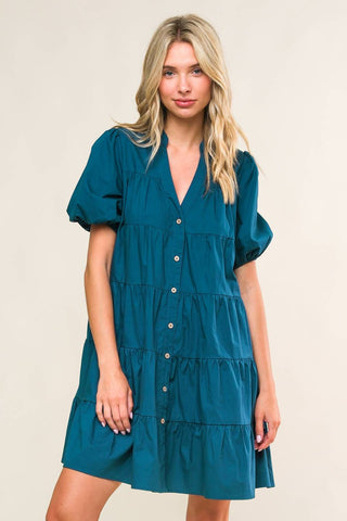 MISS AMERICAN PIE WOVEN MINI DRESS - By Baano