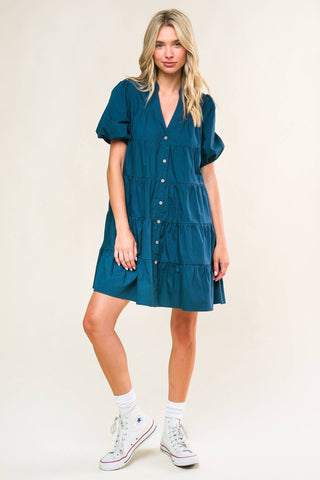 MISS AMERICAN PIE WOVEN MINI DRESS - By Baano