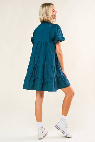 MISS AMERICAN PIE WOVEN MINI DRESS - By Baano