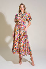 GARDEN HARMONY WOVEN MIDI DRESS - By Baano