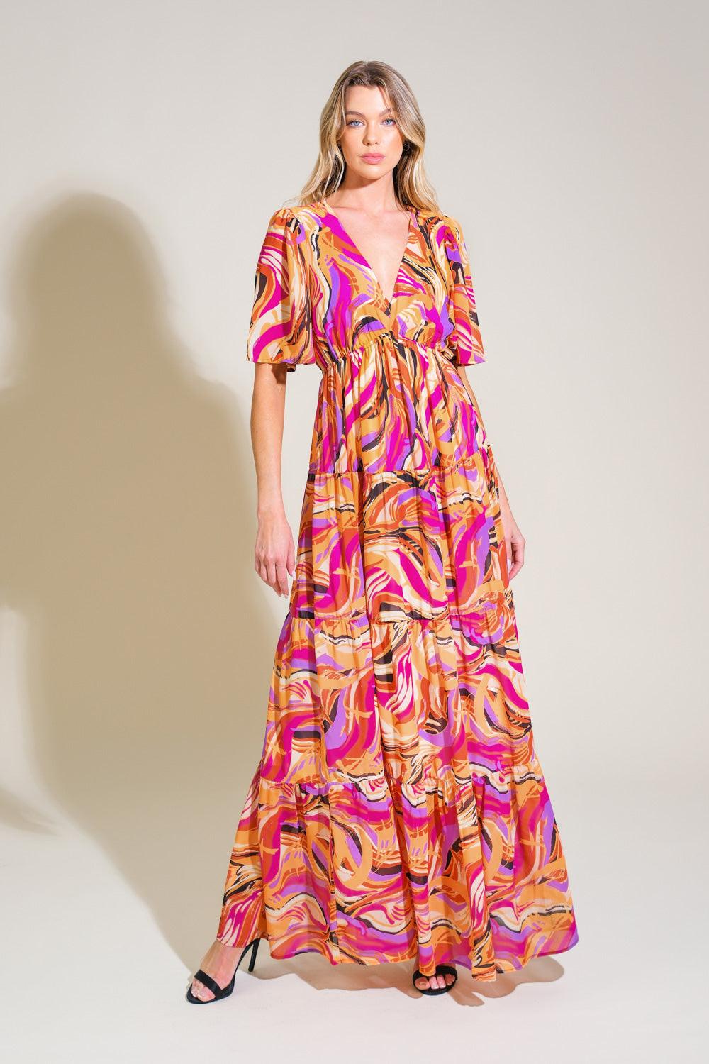 REFRESHING VIBE WOVEN MAXI DRESS