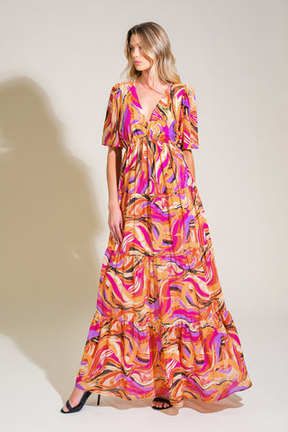 REFRESHING VIBE WOVEN MAXI DRESS - By Baano