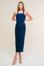 SO QUINTESSENTIAL DENIM MIDI DRESS - By Baano