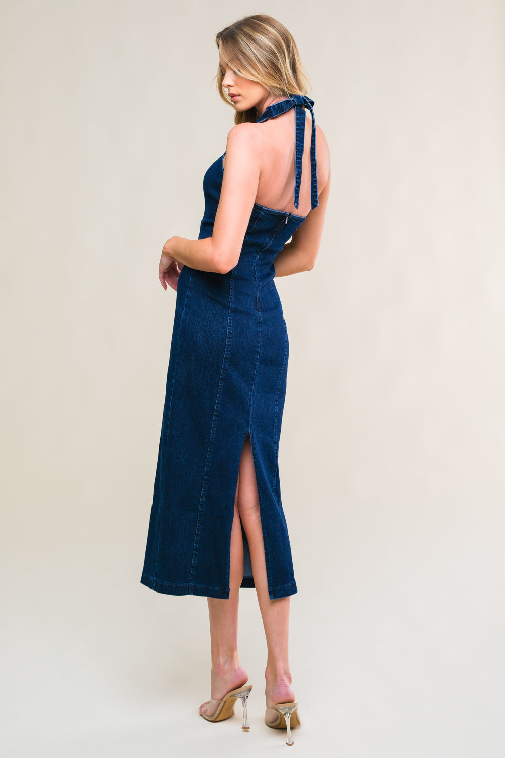 SO QUINTESSENTIAL DENIM MIDI DRESS - By Baano