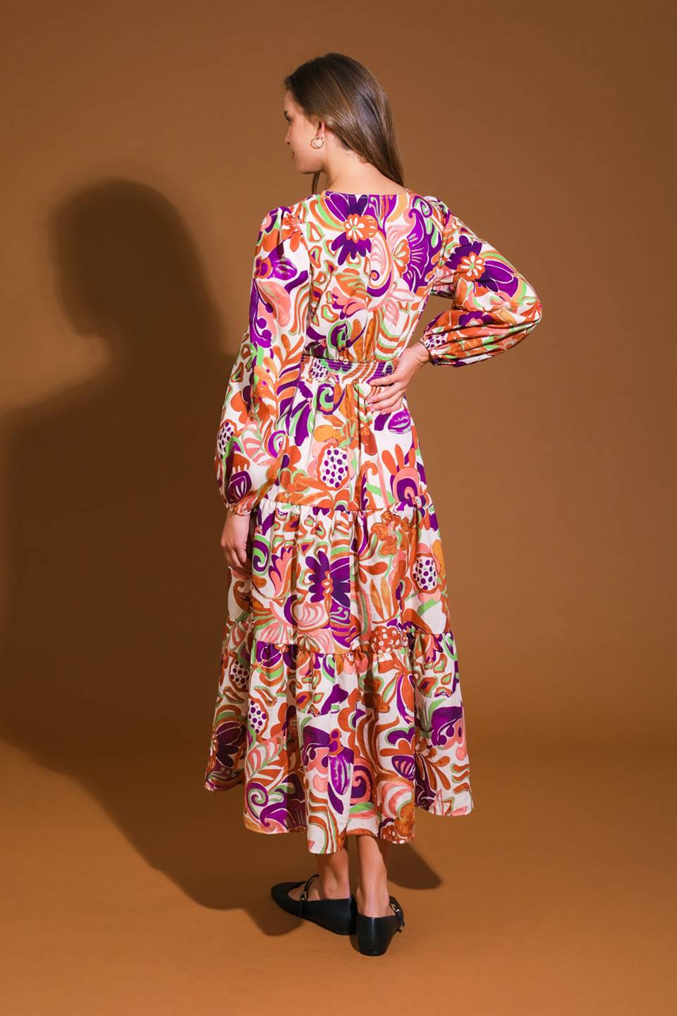 BLOSSOM BEAUTY WOVEN MIDI DRESS - By Baano