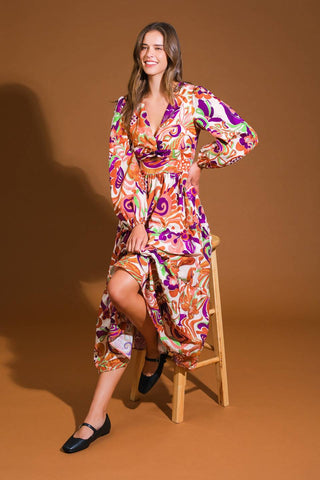BLOSSOM BEAUTY WOVEN MIDI DRESS - By Baano