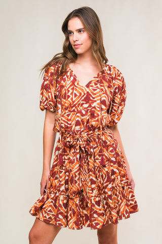 FLORA HARMONY WOVEN MINI DRESS - By Baano