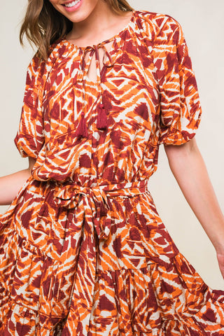 FLORA HARMONY WOVEN MINI DRESS - By Baano