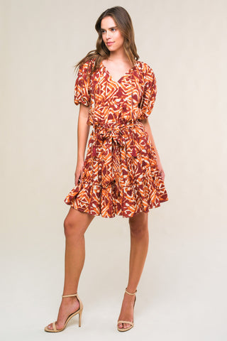 FLORA HARMONY WOVEN MINI DRESS - By Baano