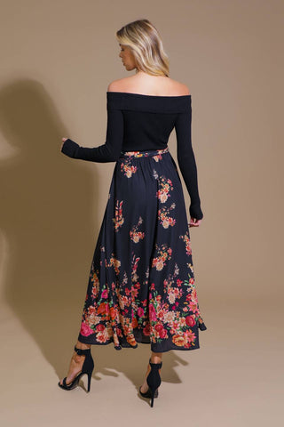 MORNING SONG SWEATER  WOVEN MIDI DRESS - By Baano
