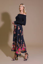 MORNING SONG SWEATER  WOVEN MIDI DRESS - By Baano