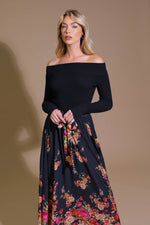 MORNING SONG SWEATER  WOVEN MIDI DRESS - By Baano