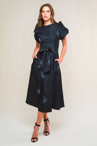 GARDEN GRACE TWILL MIDI DRESS - By Baano