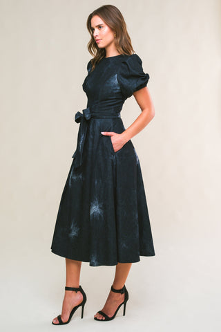 GARDEN GRACE TWILL MIDI DRESS - By Baano