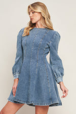 YOUR SWEETIE DENIM MINI DRESS Flying Tomato
