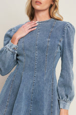 YOUR SWEETIE DENIM MINI DRESS Flying Tomato