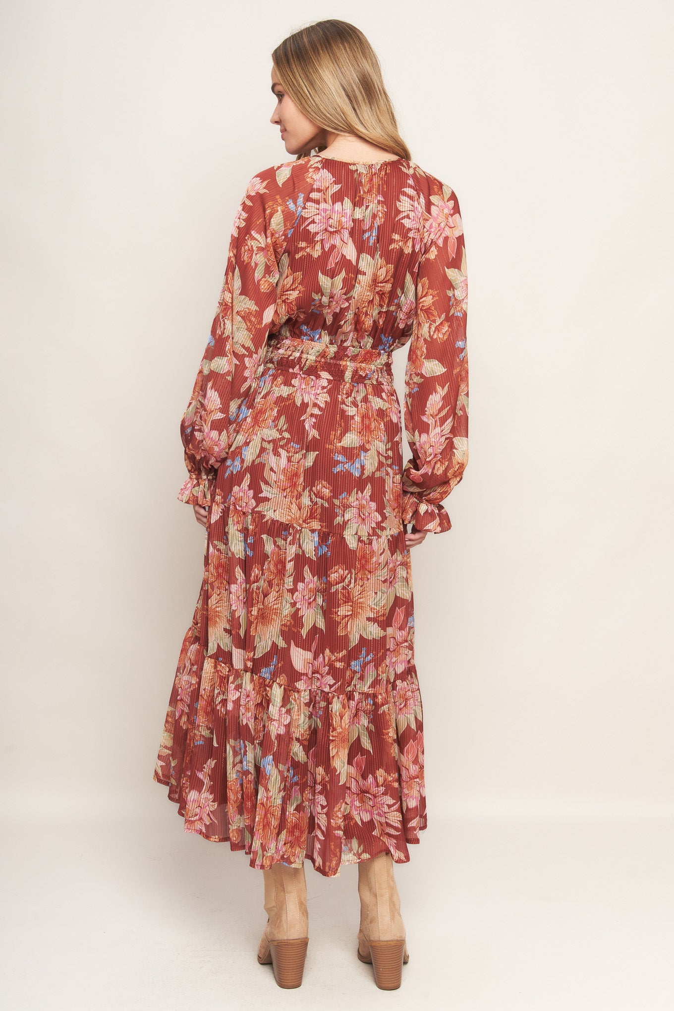 FOREST PARK WOVEN MIDI DRESS - By Baano