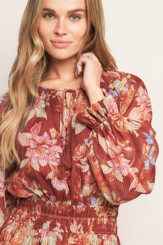 FOREST PARK WOVEN MIDI DRESS - By Baano