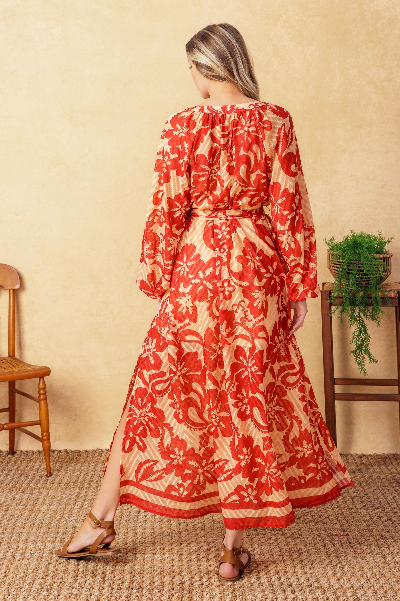 BACK IN ACTION WOVEN MIDI DRESS - By Baano