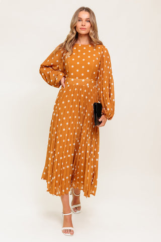 MOMENT MAKER WOVEN MIDI DRESS - By Baano