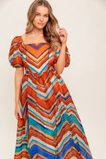 BRIGHT PERSONALITY WOVEN MIDI DRESS - By Baano